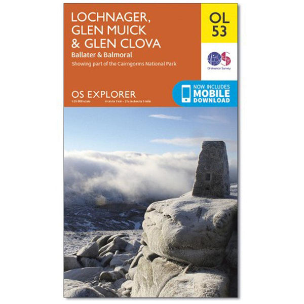 OS Explorer Map 388 - Lochnagar Glen Muick & Glen Clova Ballater & Balmoral - Towsure