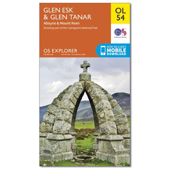 OS Explorer Map 395 - Glen Esk & Glen Tanar Aboyne & Mount Keen - Towsure