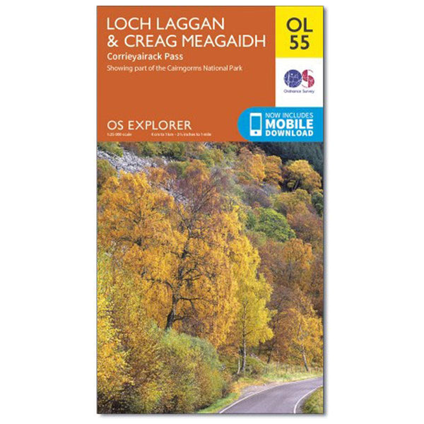 OS Explorer Map 401 - Loch Laggan & Creag Meagaidh Corrieyairick Pass - Towsure