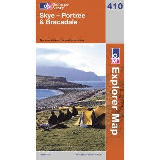 OS Explorer Map 410 - Skye - Portree & Bracadale - Towsure