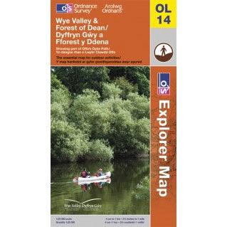 OS Explorer Map OL14 - Wye Valley & Forest of Dean - Towsure