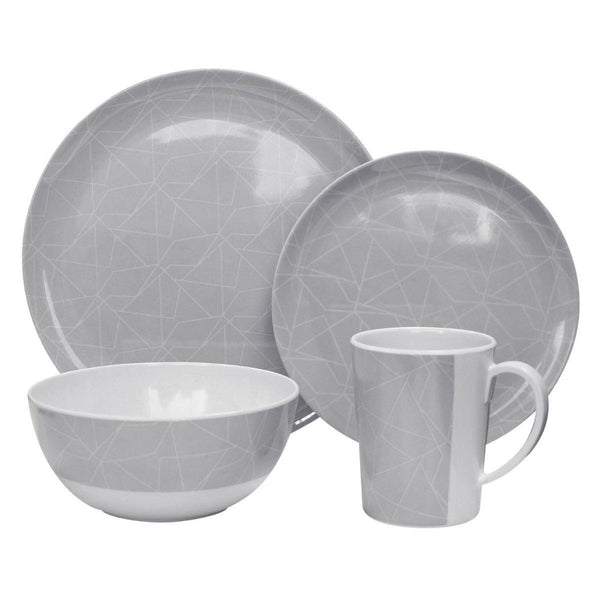 16-Piece Melamine Camping Plates & Tableware Set by Outdoor Revolution