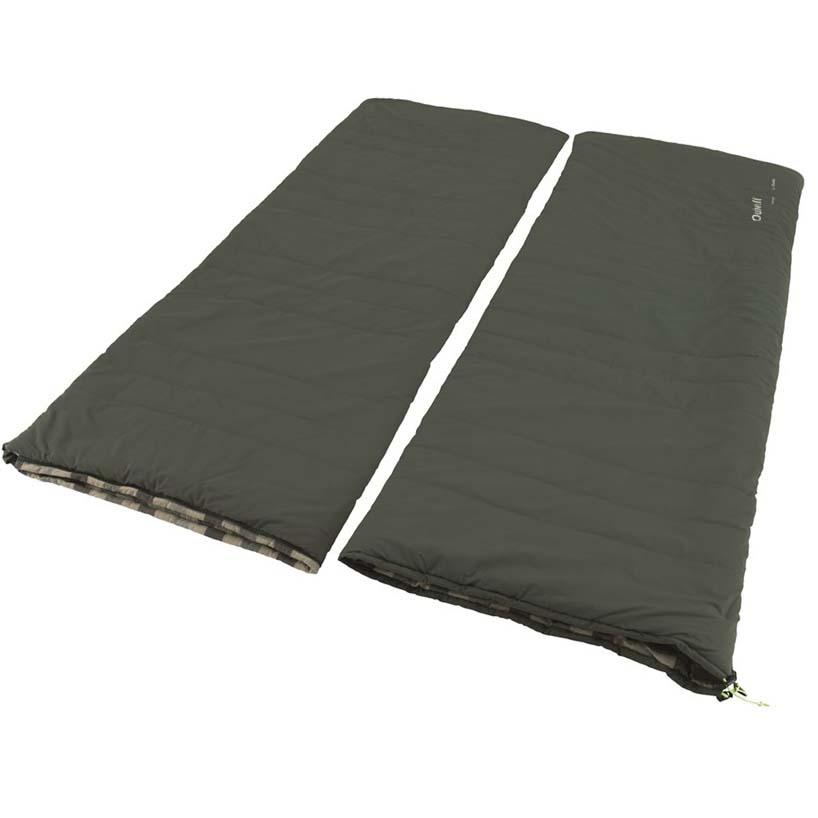 Outwell Camper Lux Double Sleeping Bag - Forest Green - Towsure