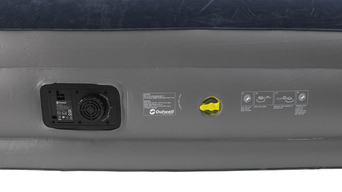 Outwell Flock Superior Single Air Bed With Pump - Towsure