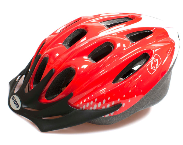 Oxford F15 Hurricane Cycle Helmet - Red - Towsure