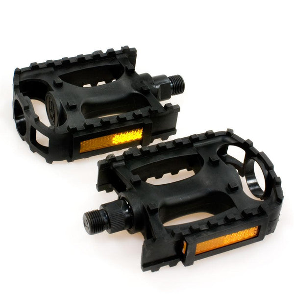 New cheap bike pedals - with amber reflectors