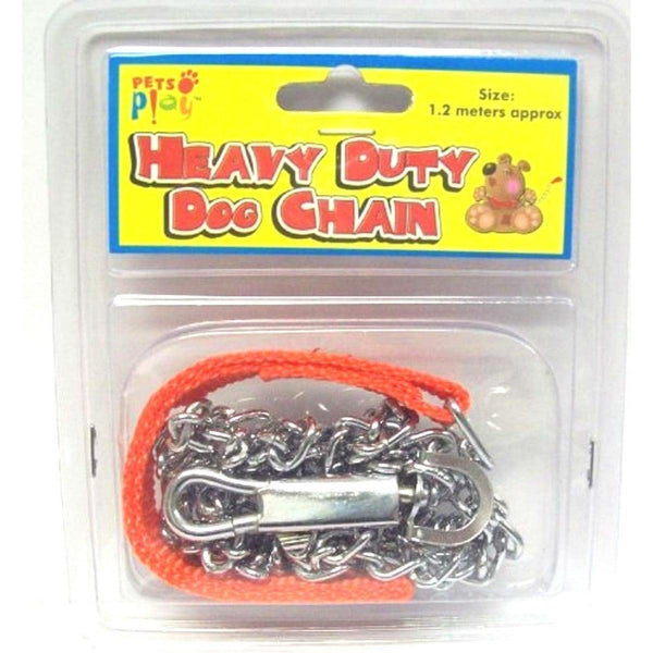 Pets Play Heavy Duty Dog Chain Lead - 120cm - Towsure