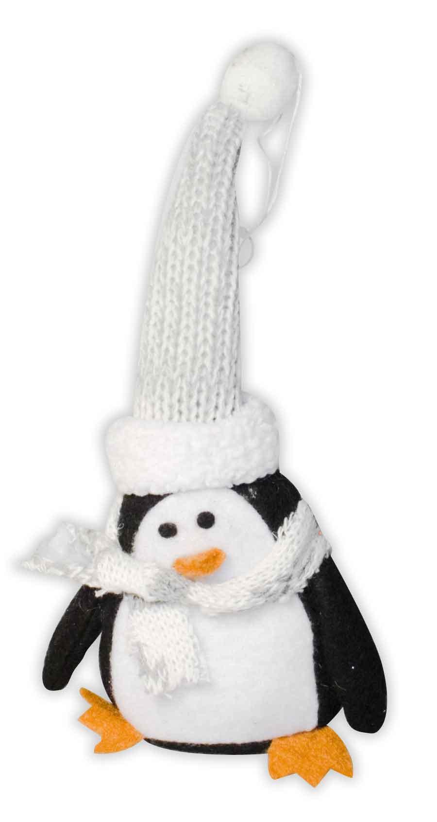 Plush Penguin Christmas Decoration - 9cm - Towsure