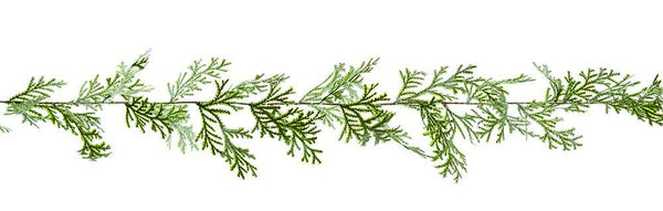 Premier Decorations 1.8m Frosted Pine Garland