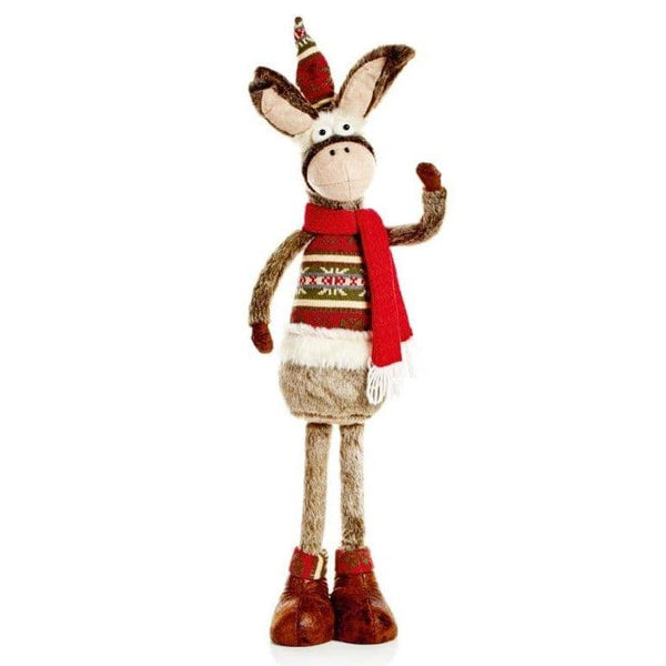 Premier Decorations 60cm Standing Donkey in Hat - Towsure