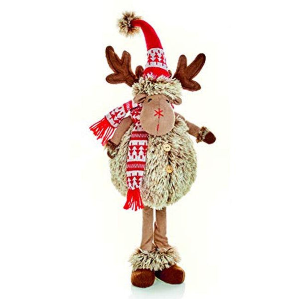 Premier Decorations 60cm Standing Fluffy Reindeer - Towsure