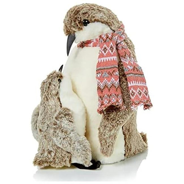 Premier Decorations Standing Penguin Set - Mother and Child with Scarf - Towsure