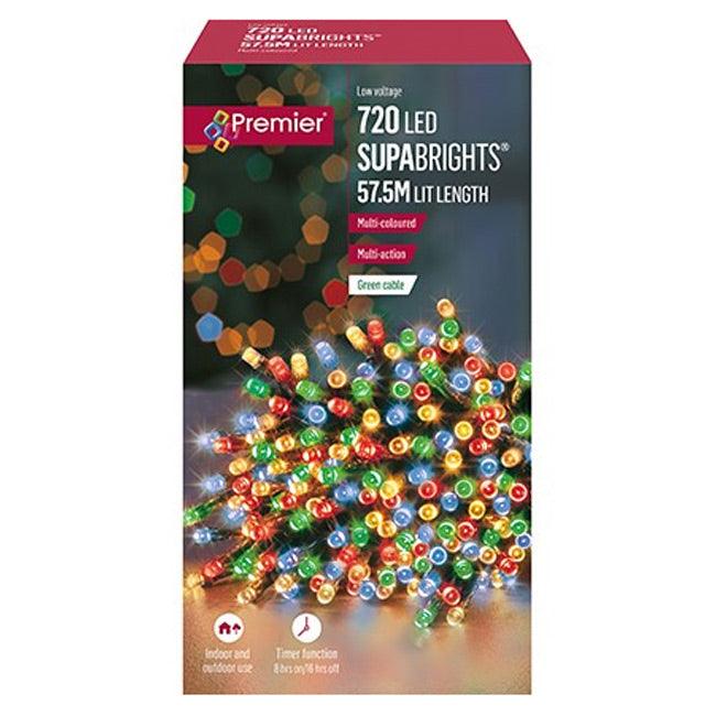 Premier Decorations Supabrights 720 LEDs with Timer - Multi Colour - Towsure