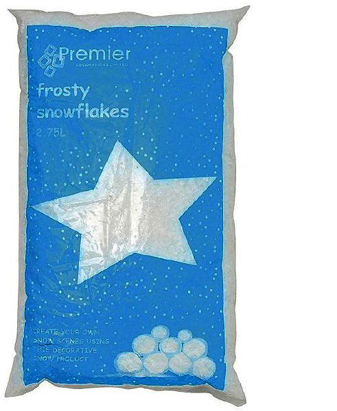 Premier Frosty Snowflakes Artificial Christmas Snow - 2.75 Litres - Towsure