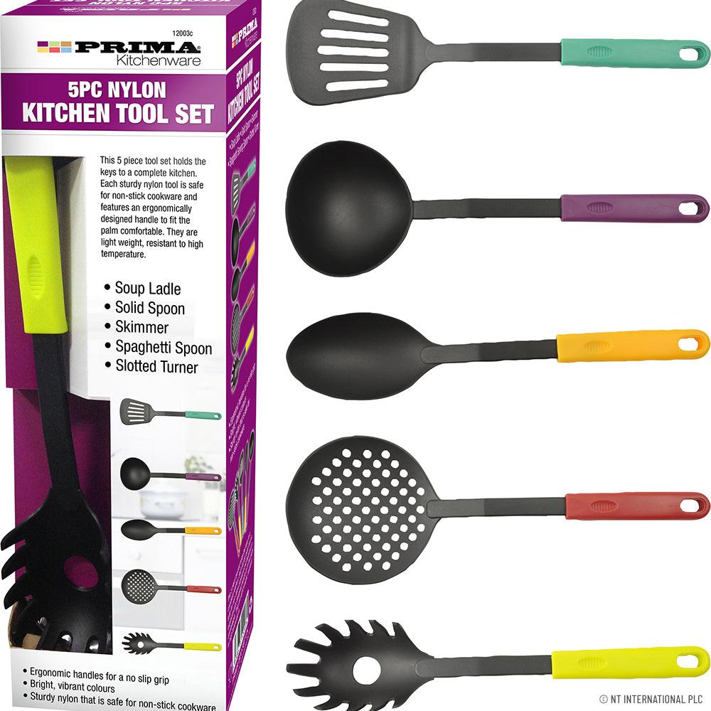 Kitchen File Tool Prima 5 Piece Nylon Kitchen Tool Set - Towsure