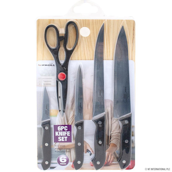 Prima Knife Set with Cutting Board (5pc) - Towsure