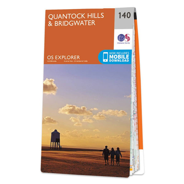 OS Explorer Map 140 - Quantock Hills & Bridgwater