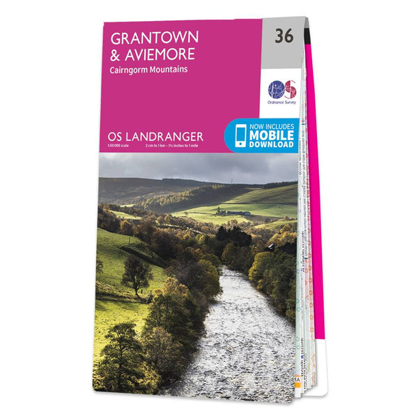 OS Landranger Map 36 Grantown & Aviemore Cairngorm Mountains