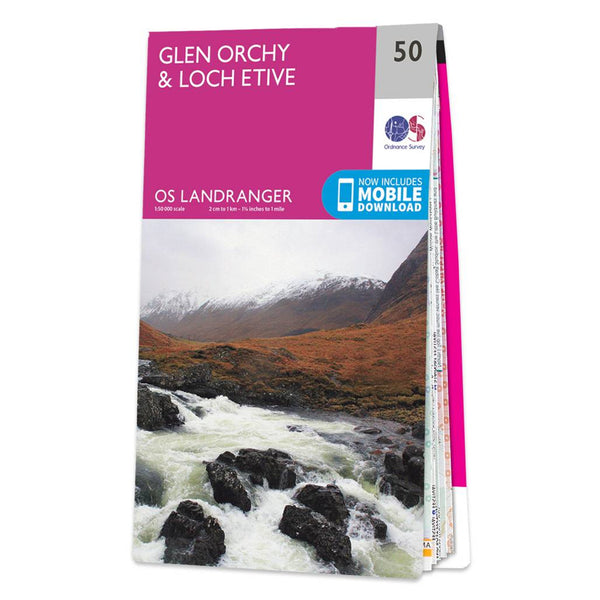 OS Landranger Map 50 Glen Orchy & Loch Etive