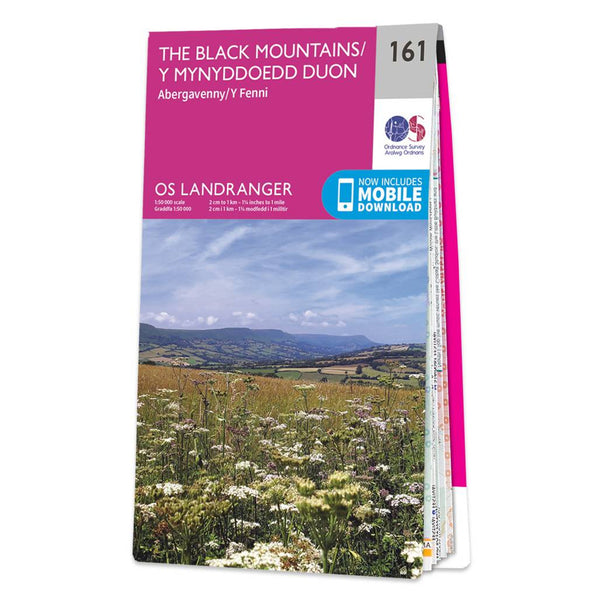 OS Landranger Map 161 The Black Mountains Abergavenny