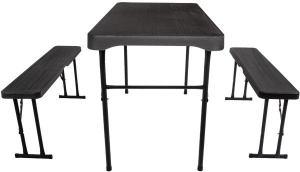 Quest Jet Stream Grassmoor Table and Bench Set - Towsure