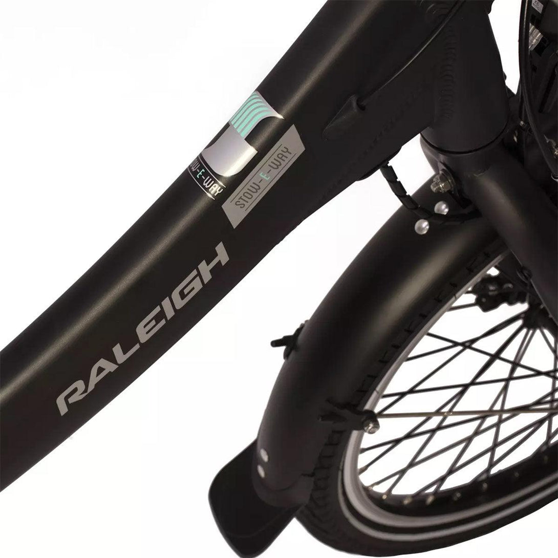 Raleigh Stow-E-Way Electric Folding Bike - Black - Towsure