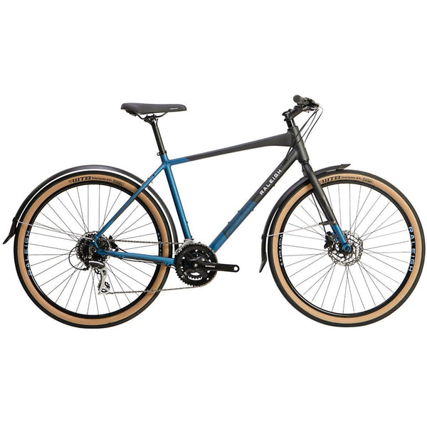 Raleigh Strada City Crossbar Hybrid Bike Blue Towsure