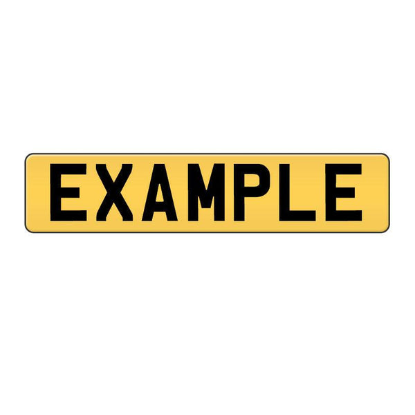 Rear Number Plate - Oblong - Towsure