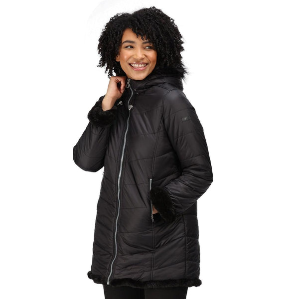 Regatta Charlize Insulated Parka Jacket - Black - Towsure