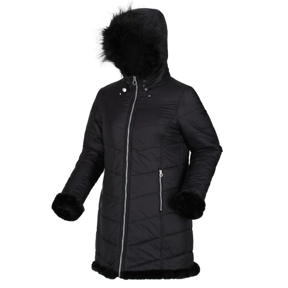 Regatta Charlize Insulated Parka Jacket - Black - Towsure