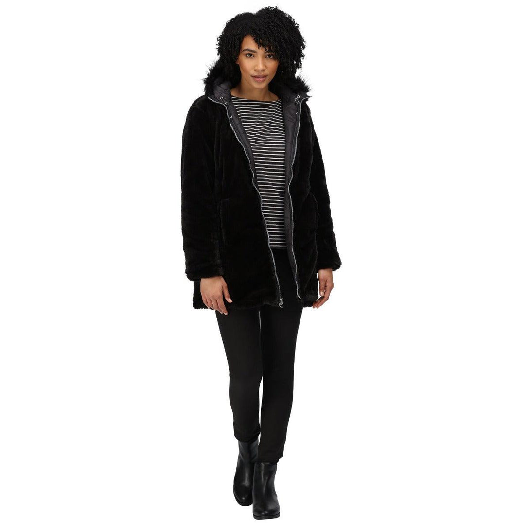 Regatta Charlize Insulated Parka Jacket - Black - Towsure