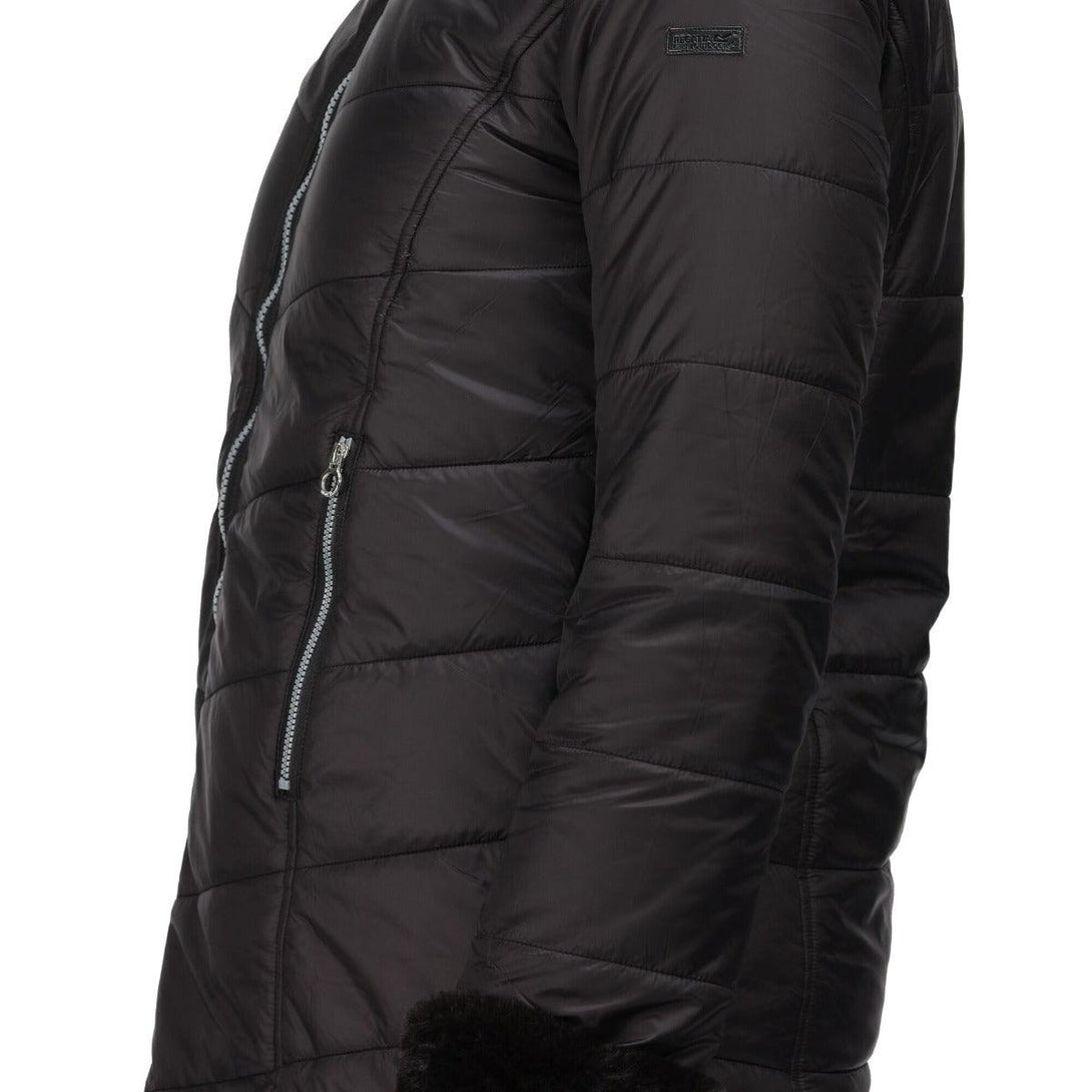 Regatta Charlize Insulated Parka Jacket - Black - Towsure