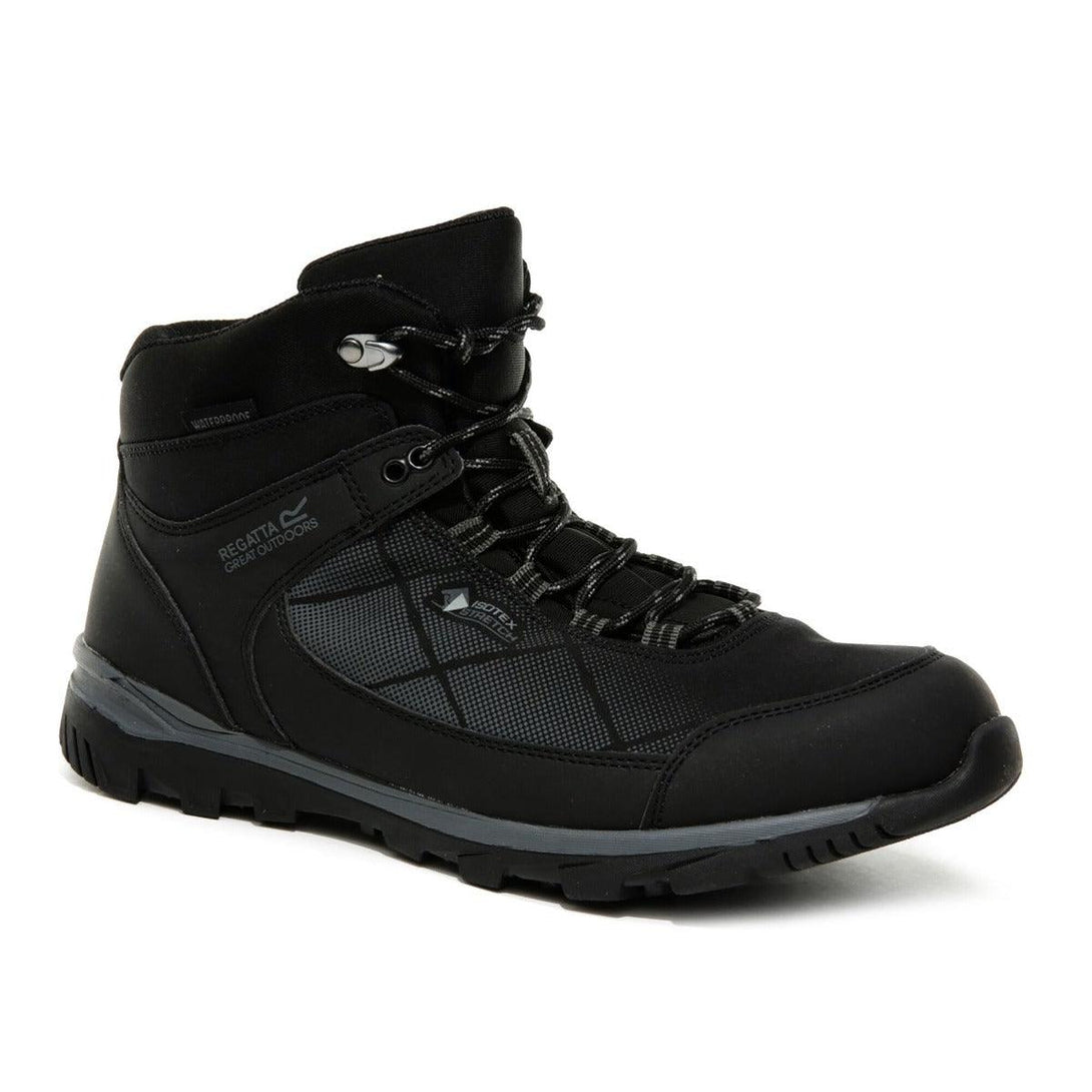 Regatta Highton Men's Stretch Walking Boots - Black Ash (V) - Towsure