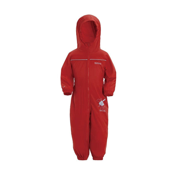Regatta Kids Puddle IV Waterproof Puddle Suit - Pepper Red - Towsure