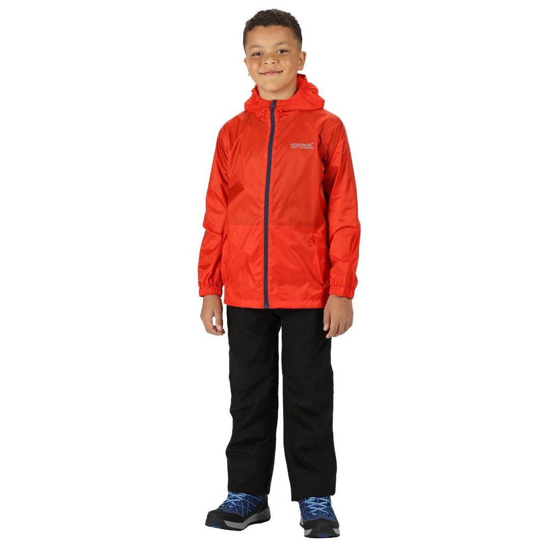Regatta Kids Waterproof Packaway Pack It Jacket III - Amber Glow - Towsure