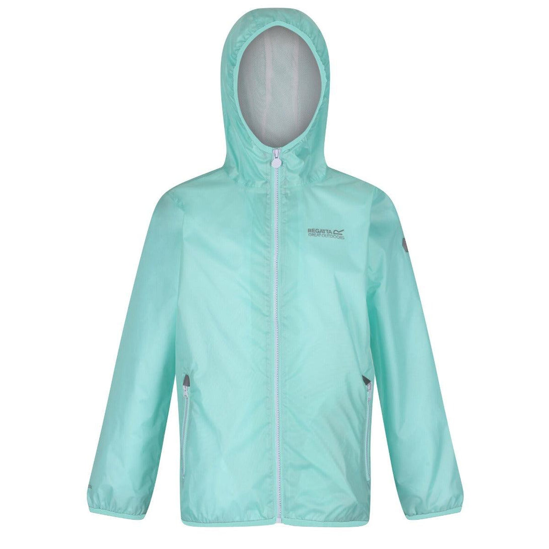 Regatta Kids Waterproof Packaway Pack It Jacket III - Aqua - Towsure