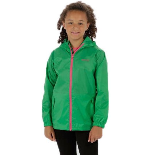 Regatta Kids Waterproof Packaway Pack It Jacket III - Island Green