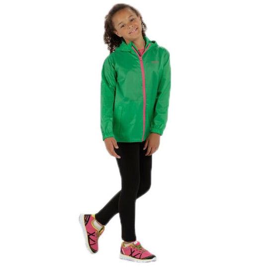 Regatta Kids Waterproof Packaway Pack It Jacket III - Island Green - Towsure