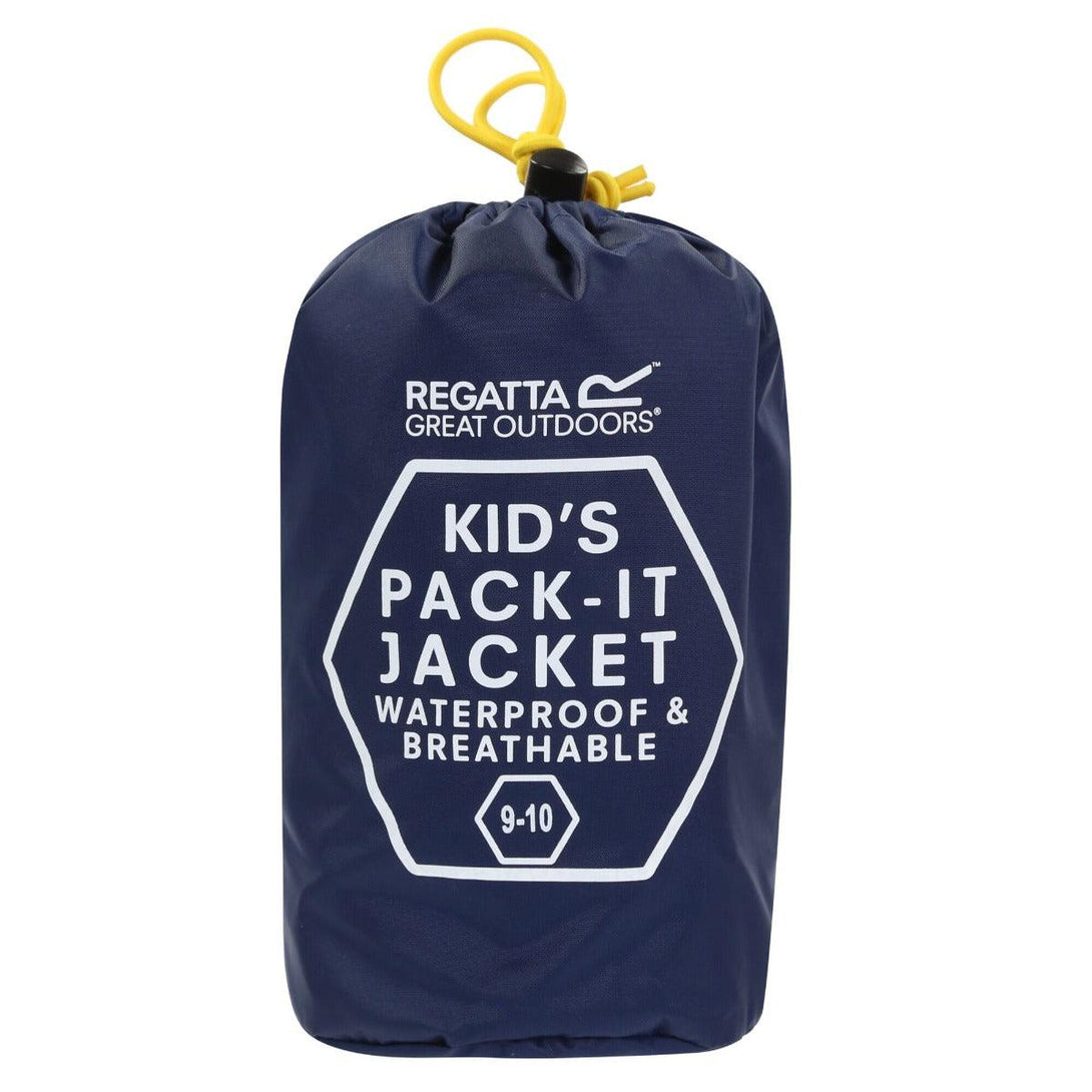 Regatta Kids Waterproof Packaway Pack It Jacket III - Midnight - Towsure