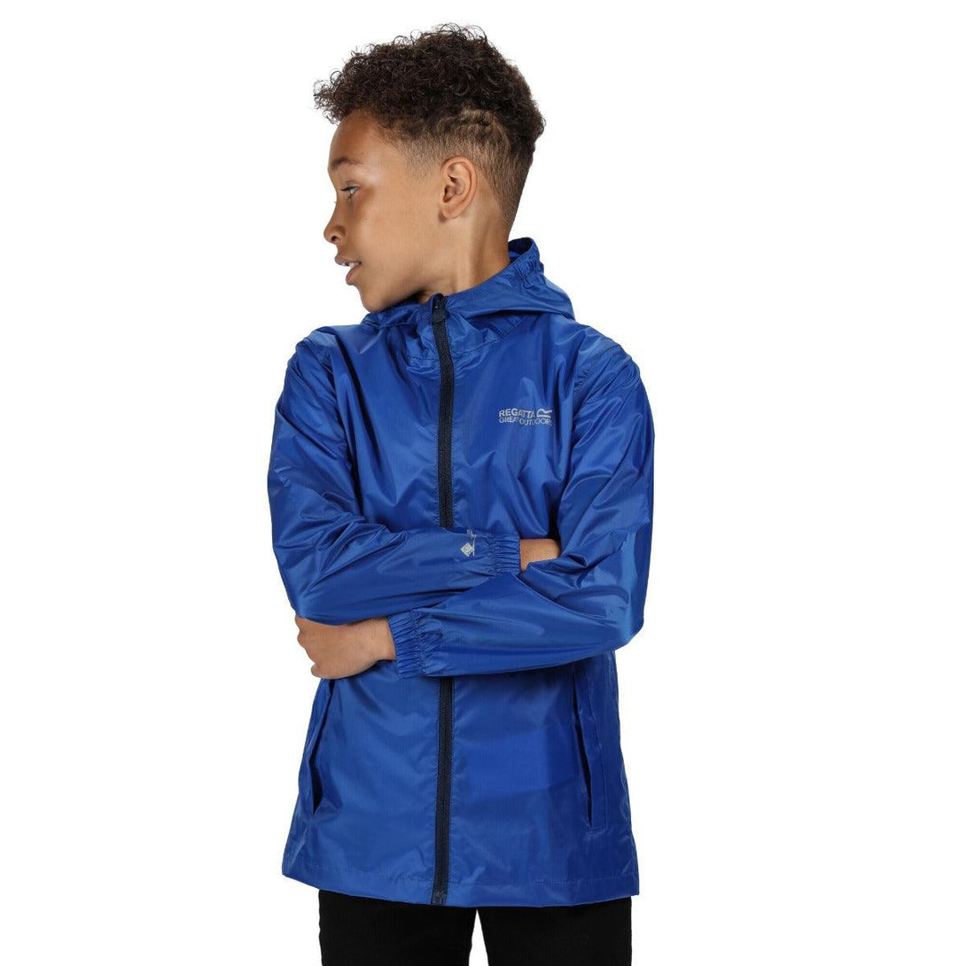 Regatta Kids Waterproof Packaway Pack It Jacket III - Nautical Blue - Towsure