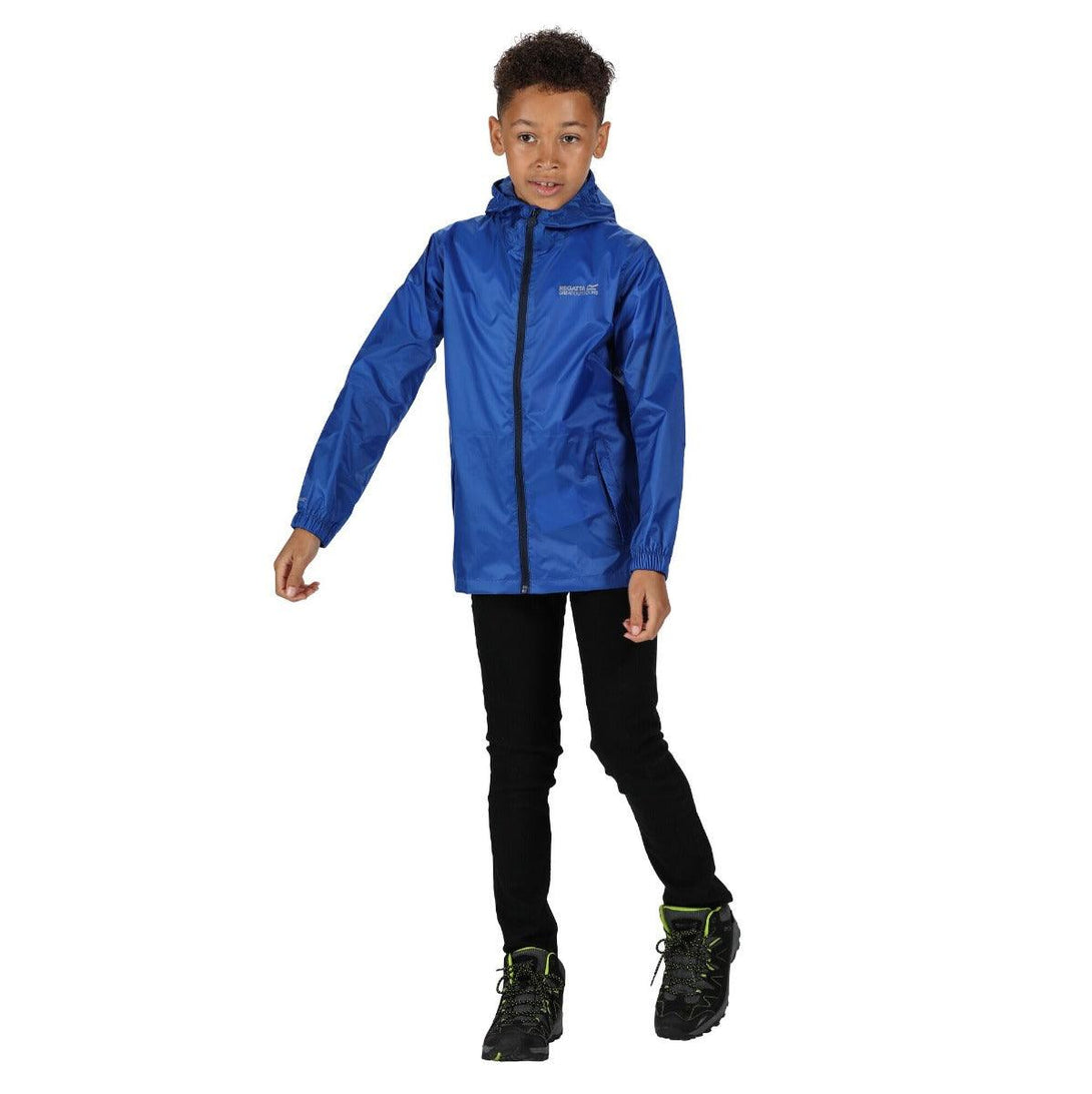 Regatta Kids Waterproof Packaway Pack It Jacket III - Nautical Blue - Towsure