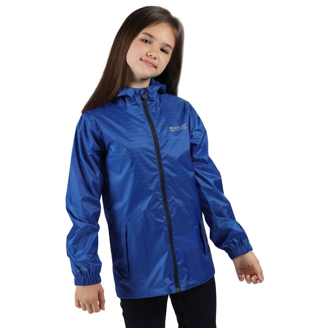 Regatta Kids Waterproof Packaway Pack It Jacket III - Nautical Blue - Towsure