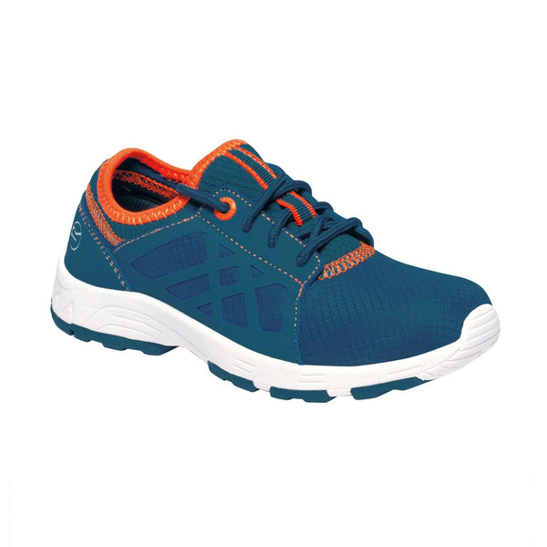 Regatta Kidsâ€™ Marine Sport II Trainers Sea - Blue Blaze Orange - Towsure