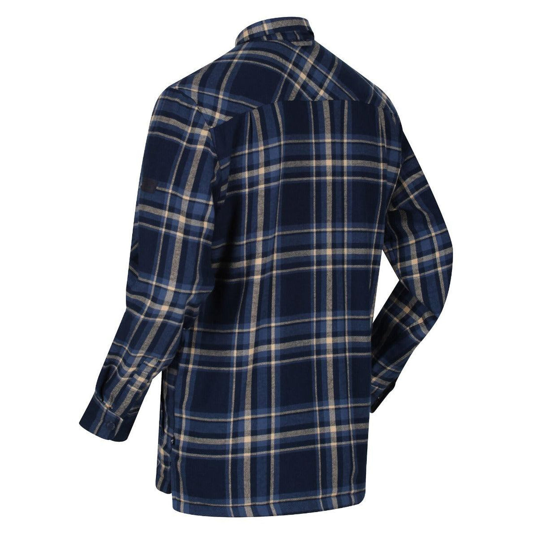 Regatta Long Sleeved Checked Shirt - Navy - Towsure