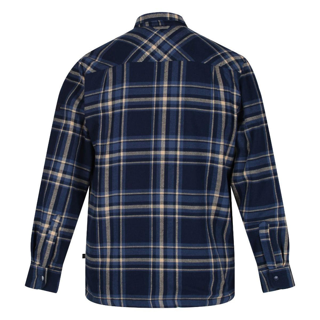 Regatta Long Sleeved Checked Shirt - Navy - Towsure