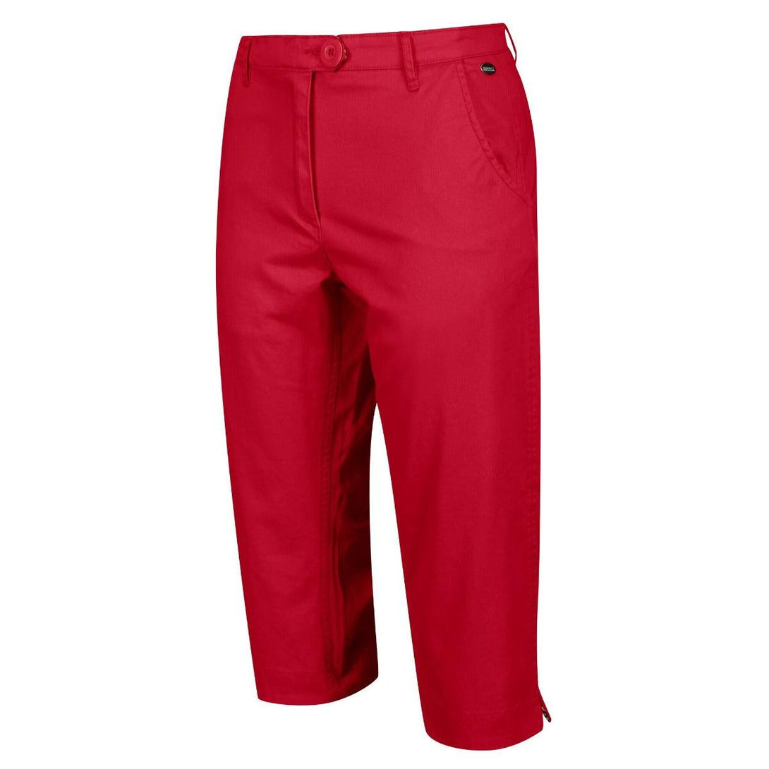 Regatta Maleena 3/4 Length Women's Capri Trousers - True Red