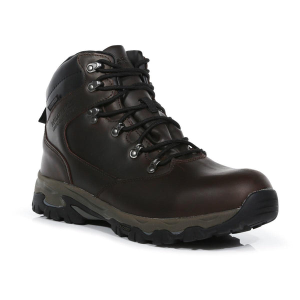 Regatta Men's Tebay Leather Waterproof Walking Boots - Peat - Towsure