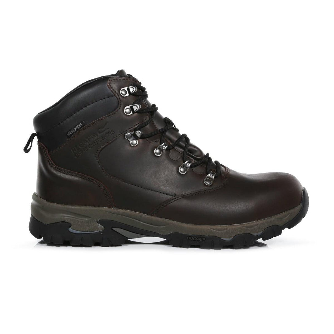 Regatta Men's Tebay Leather Waterproof Walking Boots - Peat - Towsure