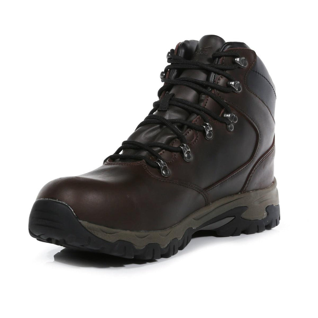 Regatta Men's Tebay Leather Waterproof Walking Boots - Peat - Towsure