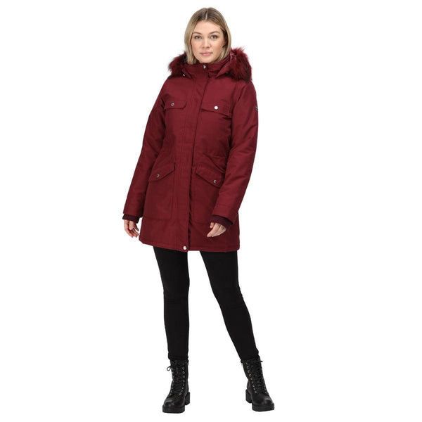 Regatta Samiyah Waterproof Coat - Claret - Towsure